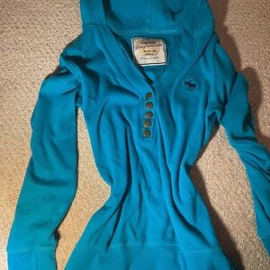 Vintage Abercrombie and Fitch 2000s button up hoodie